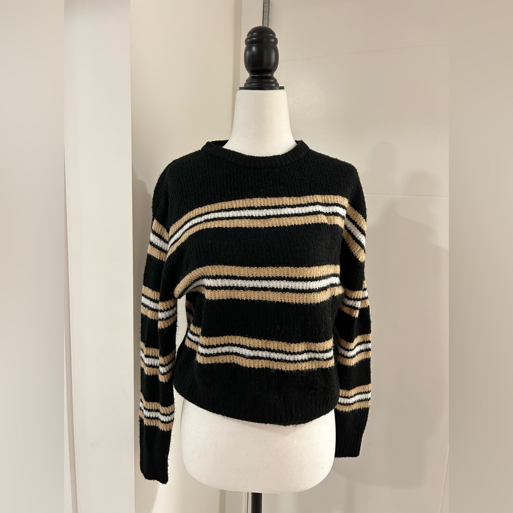 Divided Striped Sweater